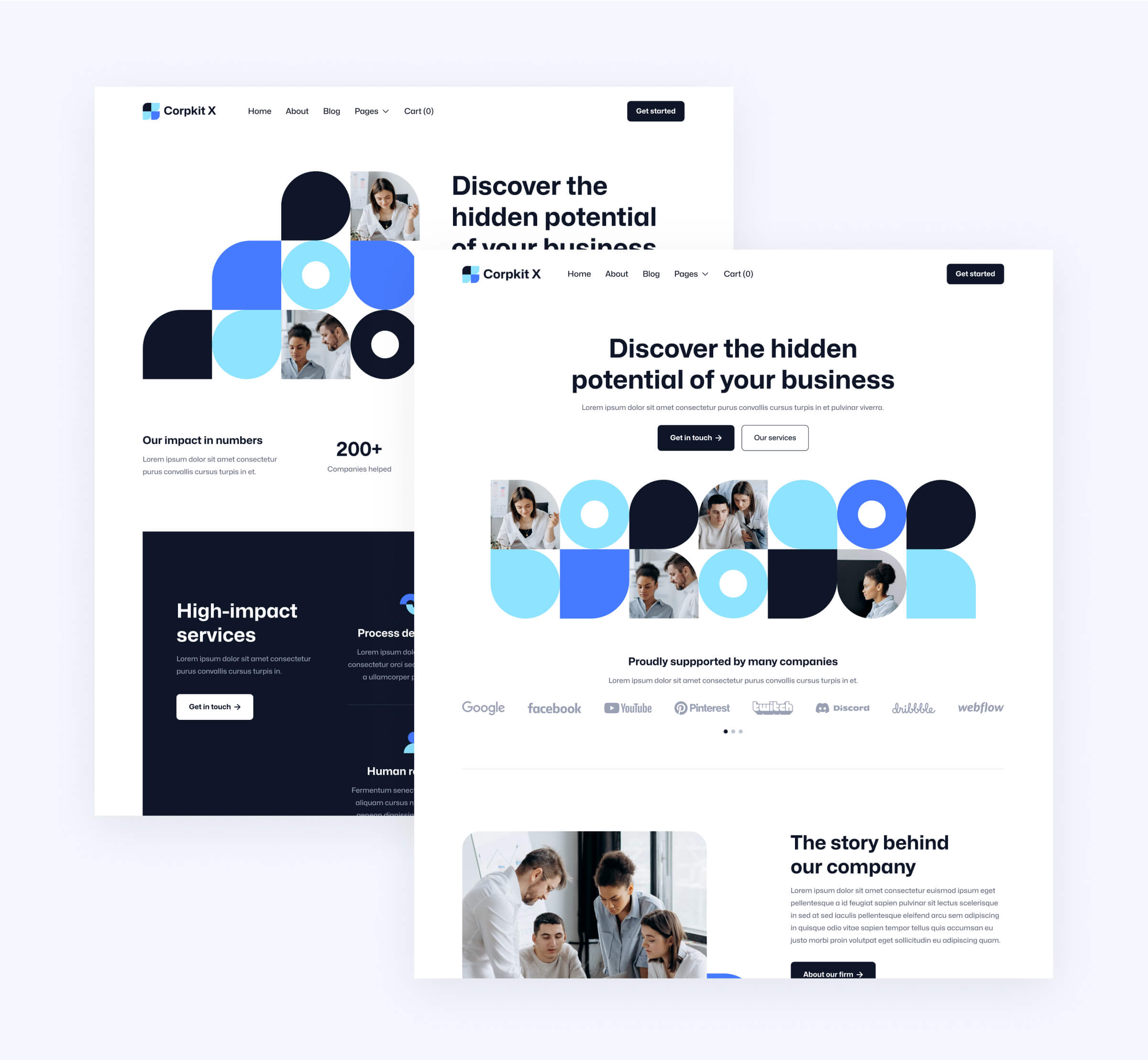 Corpkit X - 24 Pages Included - Consulting Firm Webflow Template