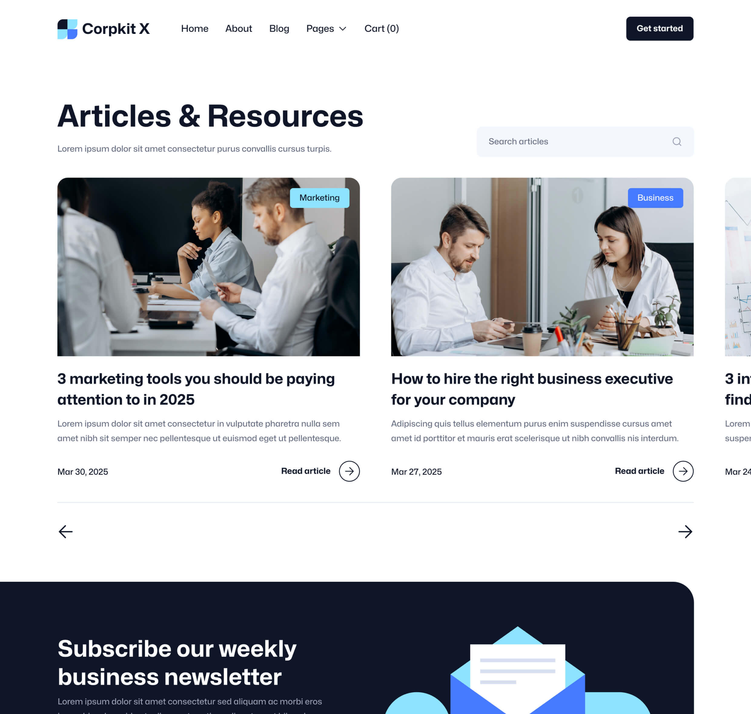 Corpkit X - Blog V2 Page - Consulting Firm Webflow Template