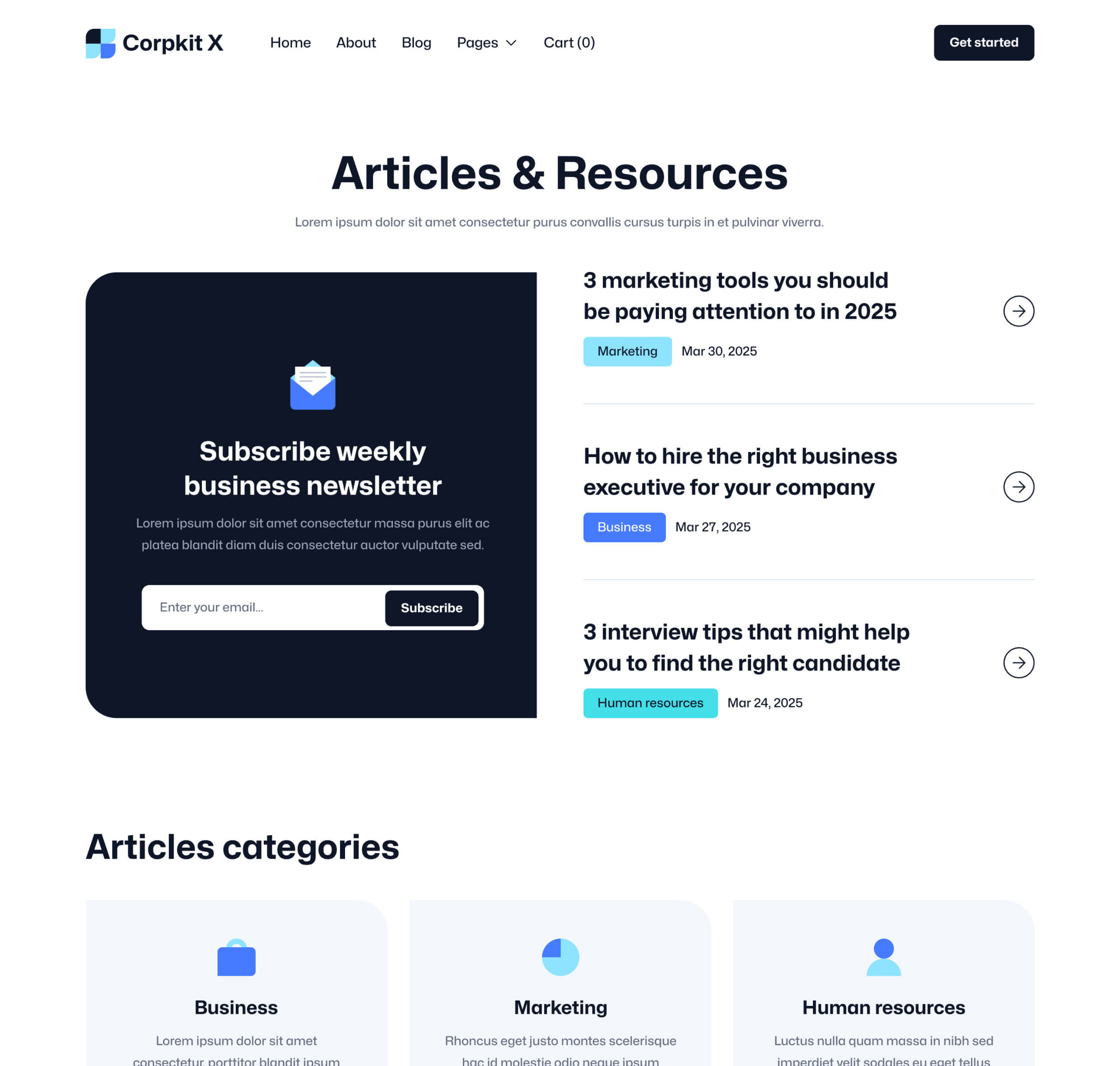 Corpkit X - Blog V3 Page - Consulting Firm Webflow Template