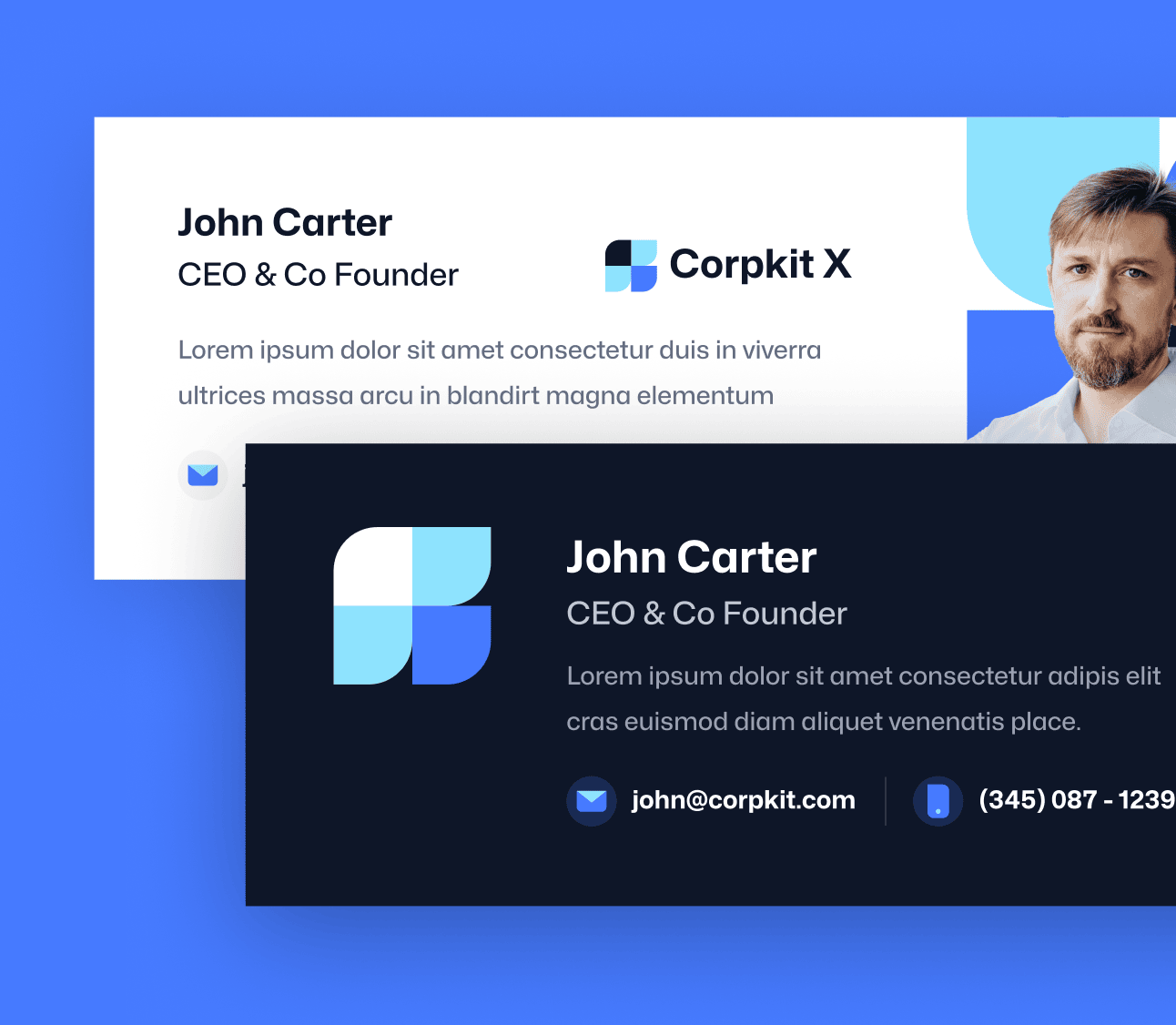 Corpkit X - 3 Email Signatures - Consulting Firm Webflow Template