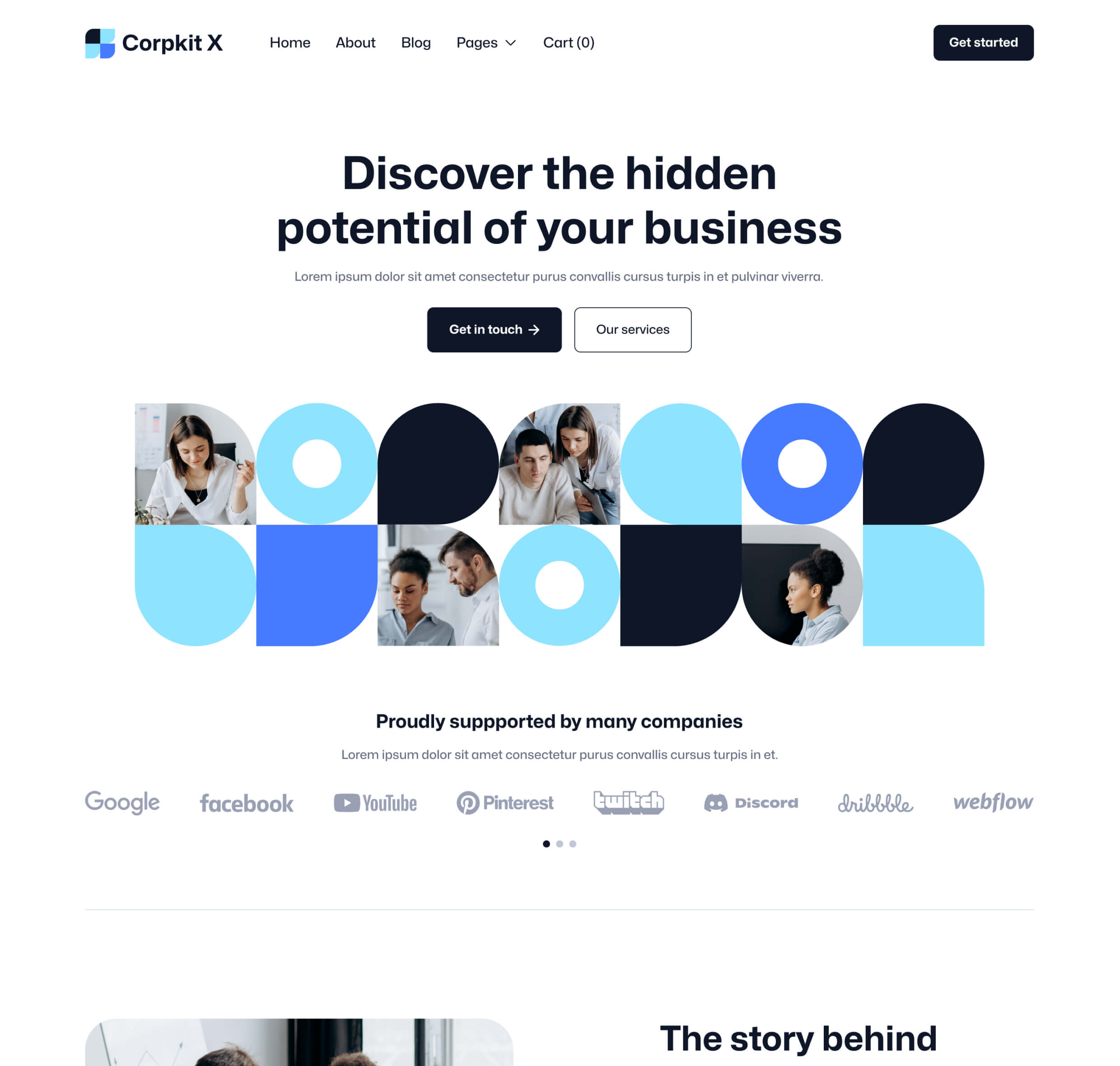 Corpkit X - Home V2 Page - Consulting Firm Webflow Template