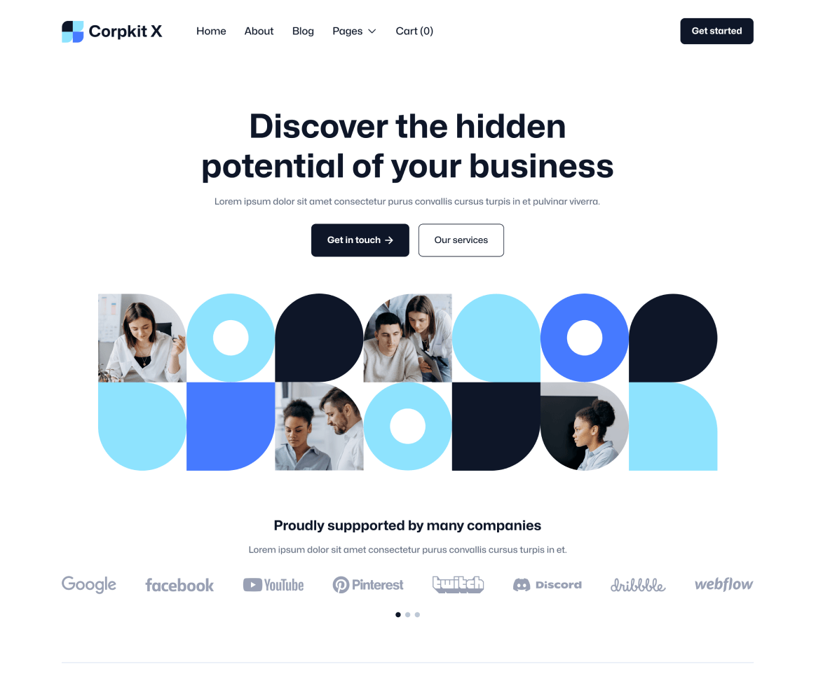 Corpkit X - Home V2 Page - Consulting Firm Webflow Template