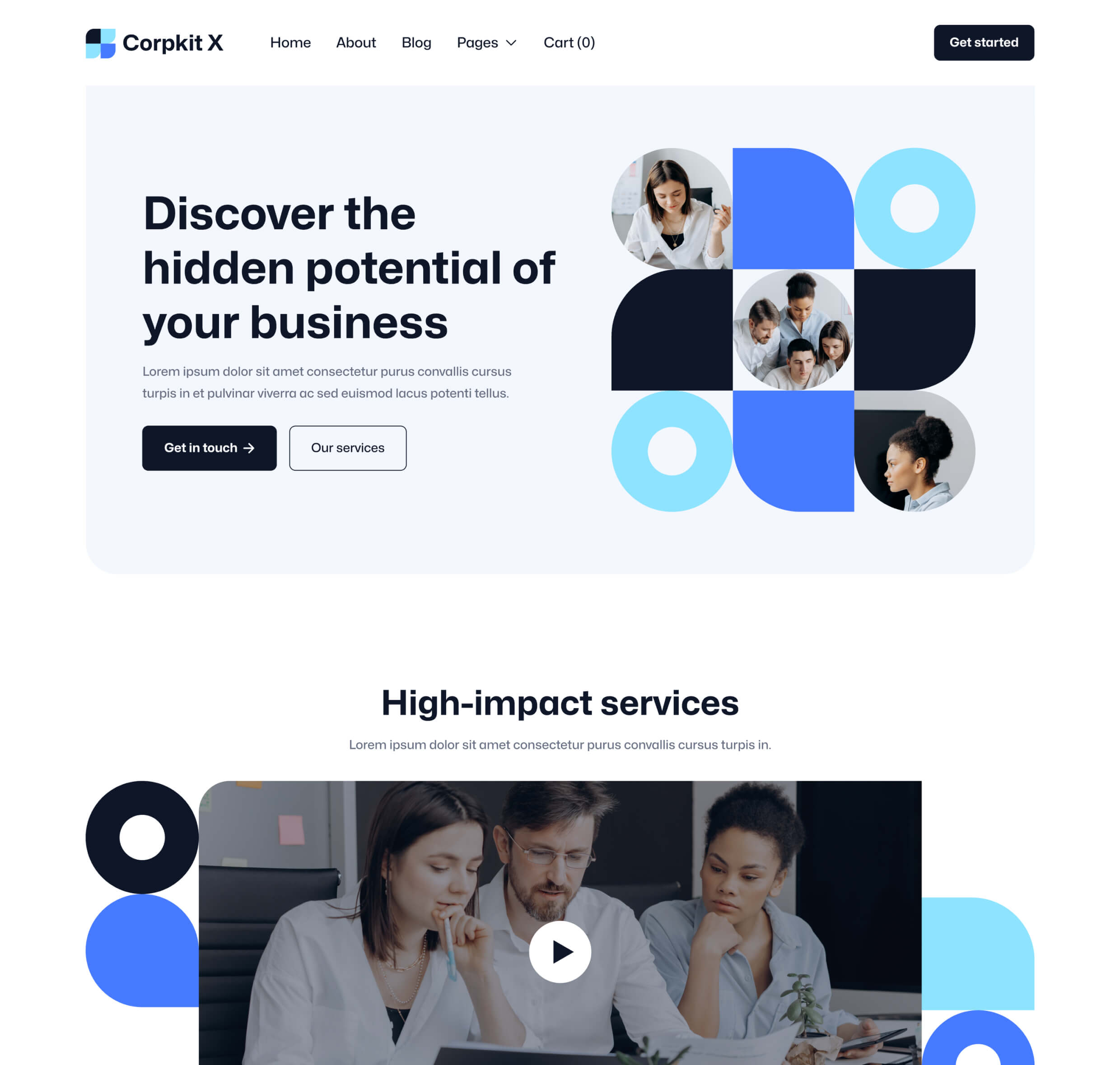 Corpkit X - Home V3 Page - Consulting Firm Webflow Template