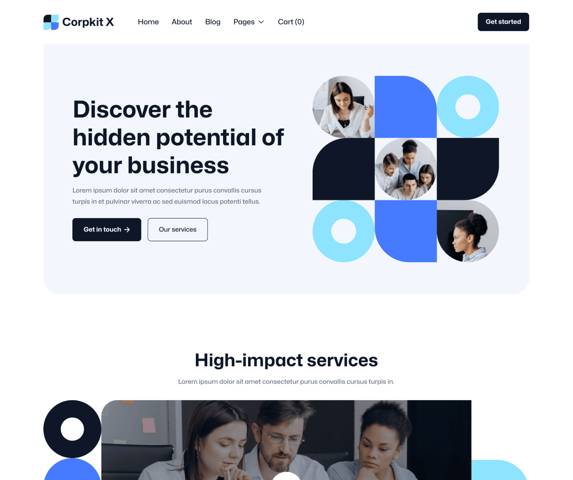 Corpkit X - Home V3 Page - Consulting Firm Webflow Template